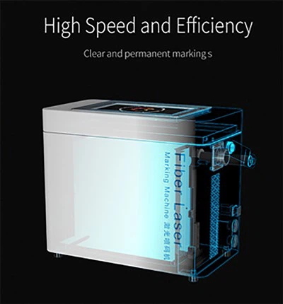 Macchina per marcatura laser a fibra portatile da 50 W